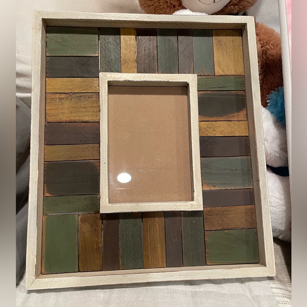 Picture Frame Wooden Distressed Rustic Woodsy